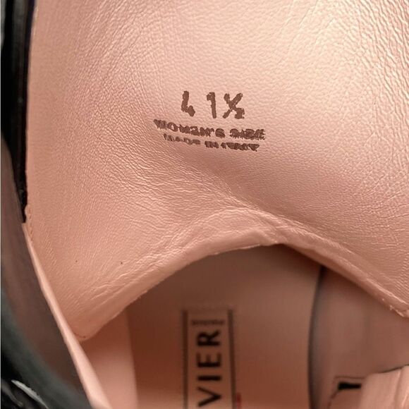 Roger Vivier Walkyviv Calfskin Crystal-Buckle Mid Boots size 41.5 - Picture 10 of 15